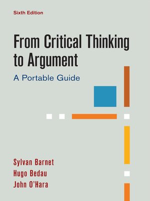 cover image of From Critical Thinking to Argument